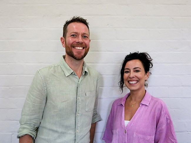 Sophie Hall and her SIX co-founder